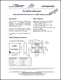 Click here to download CHT3091RCF/24 Datasheet