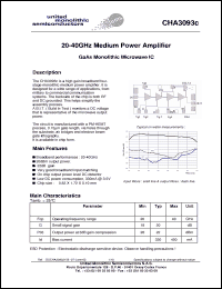 Click here to download CHA3093 Datasheet