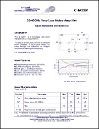 Click here to download CHA2391 Datasheet