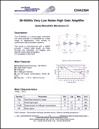 Click here to download CHA2394 Datasheet