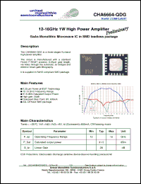 Click here to download CHA6664-QDG Datasheet
