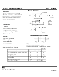 Click here to download MSL-154HR Datasheet