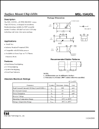 Click here to download MSL-154UOL Datasheet