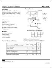 Click here to download MSL-194B Datasheet