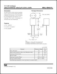 Click here to download MVL-584UYL Datasheet