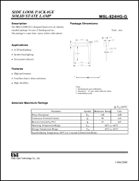 Click here to download MSL-824HG-G Datasheet