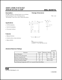 Click here to download MSL-824SYG Datasheet