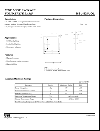 Click here to download MSL-824UOL Datasheet