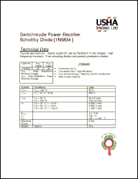 Click here to download 1N5834 Datasheet