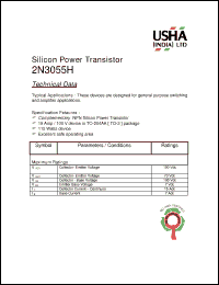 Click here to download 2N3055H Datasheet