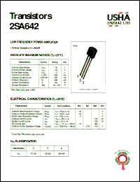 Click here to download 2SA642 Datasheet