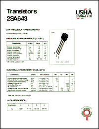 Click here to download 2SA643 Datasheet