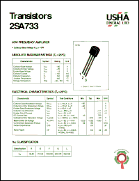 Click here to download 2SA733 Datasheet