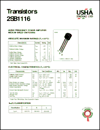 Click here to download 2SB1116 Datasheet