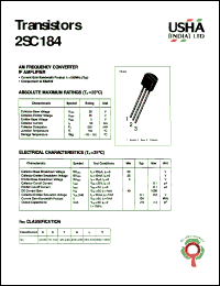 Click here to download 2SC184 Datasheet