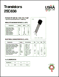 Click here to download 2SC838 Datasheet