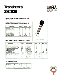 Click here to download 2SC839 Datasheet