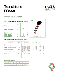 Click here to download BC558 Datasheet