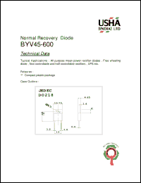 Click here to download BYV45-600 Datasheet