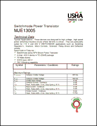 Click here to download MJE13005 Datasheet