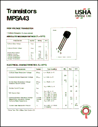 Click here to download MPSA43 Datasheet