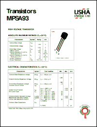 Click here to download MPSA93 Datasheet