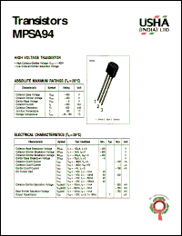 Click here to download MPSA94 Datasheet