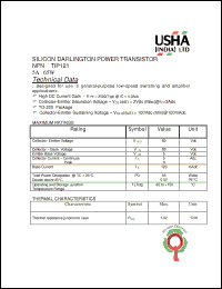 Click here to download TIP121 Datasheet