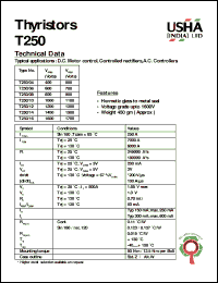 Click here to download T250/16 Datasheet