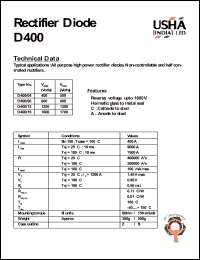 Click here to download D400/08 Datasheet