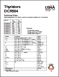 Click here to download DCR504/04 Datasheet