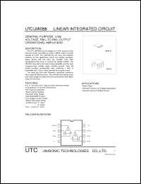 Click here to download UTCLMV358 Datasheet