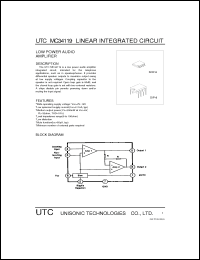 Click here to download UTCMC34119 Datasheet