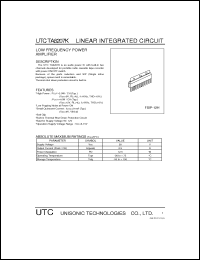 Click here to download UTCTA8207K Datasheet