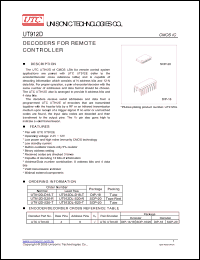 Click here to download UT912D-S20-T Datasheet