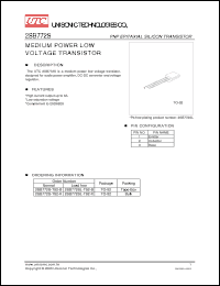 Click here to download 2SB772SL-T92-K Datasheet