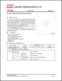 Click here to download UT7500 Datasheet