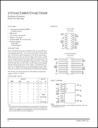 Click here to download UT54ACTS109 Datasheet