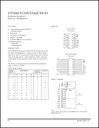 Click here to download UT54ACTS153 Datasheet
