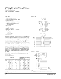 Click here to download UT54ACTS165 Datasheet