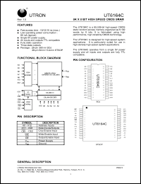 Click here to download UT6164CJC-15 Datasheet