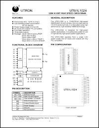 Click here to download UT61L1024SC-12 Datasheet