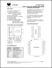 Click here to download UT621024LC-55L Datasheet