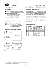 Click here to download UT62L2568BS-70L Datasheet