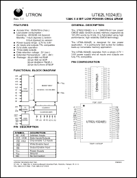 Click here to download UT62L1024LC-70LE Datasheet