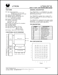 Click here to download UT62L25716BS-70L Datasheet