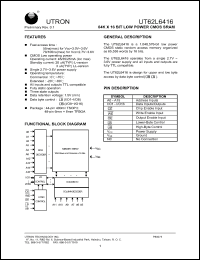 Click here to download UT62L6416BS-70L Datasheet