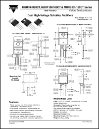 Click here to download MBRB10100CT Datasheet