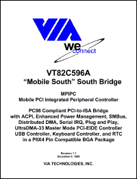 Click here to download VT82C596 Datasheet