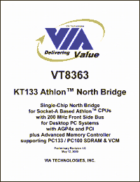Click here to download VT8363 Datasheet